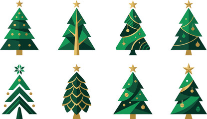 Minimalist black and white Christmas icon featuring a reindeer in a forest with hanging baubles. © MdMejbahul