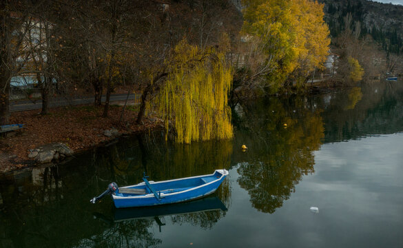 boats on the lake