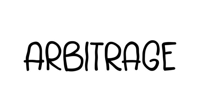Arbitrage Hand Drawn Scribble Text Effect