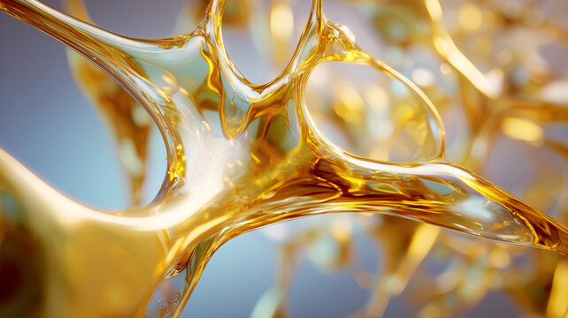 Abstract liquid molecular structure in macro close up, representing material science, chemistry, organic texture, and scientific innovation.
