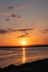 Fototapeta premium sunset over the sea