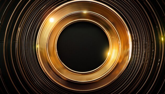 Luxury Background With Golden Circle