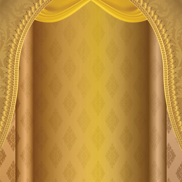 luxury gold background with gold ornament