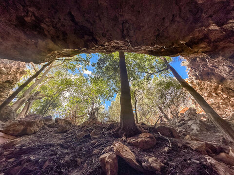 Looking out from the Entrance to Malazamanga Cave, Tsimanampetsotsa National Park, Madagascar
