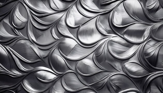 textured stainless steel abstract silver leaf foil luxury metallic hammertone pattern seamless background