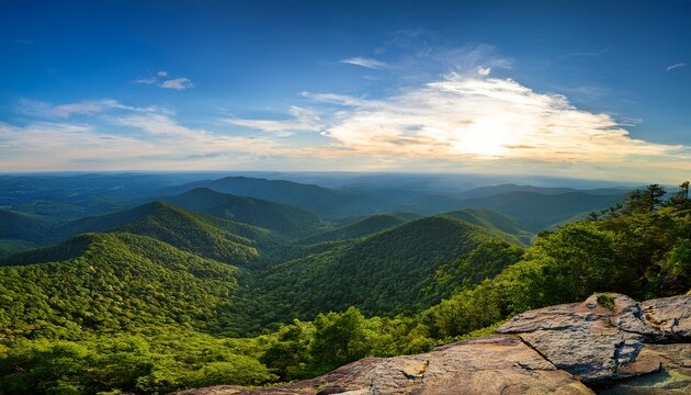 panoramic view from the pinnacle of the appalachian trail blue mountain appalachian mountains pennsylvania usa