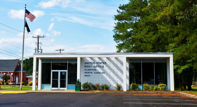 United States Post Office in Clarkton, North Carolina, USA