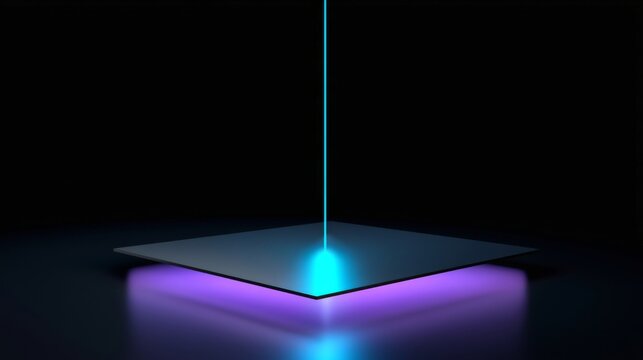 Minimal Enterprise Upload Contact Platform with Vertical Data Beam and Energy Ring