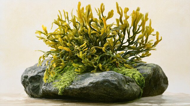Brown Algae Seaweed Pelvetia Canaliculata Channelled Wrack Image