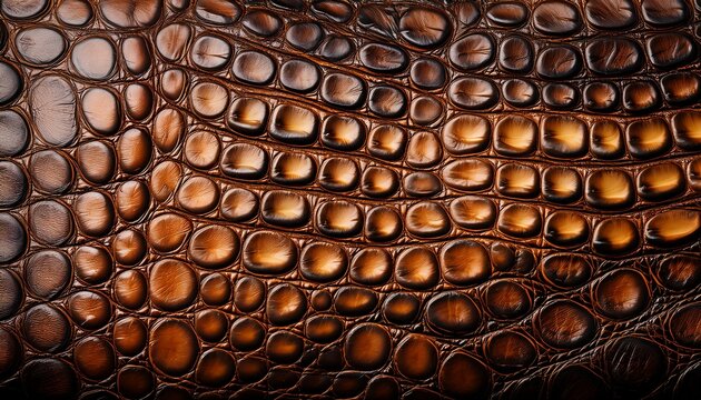 close up of crocodile leather texture print background reptile skin backdrop for fashion textile print banner