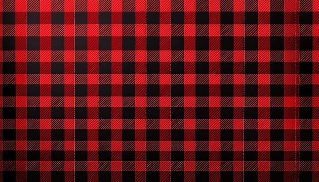red and black buffalo plaid a classic woven pattern with a rustic and warm feel perfect for traditional designs