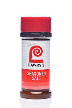 IRVINE, CALIFORNIA - 4 JULY 2026: A bottle of the original Lawrys Seasoned Salt