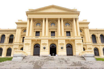 Obraz premium Front Facade and Staircase of the Ipiranga Museum