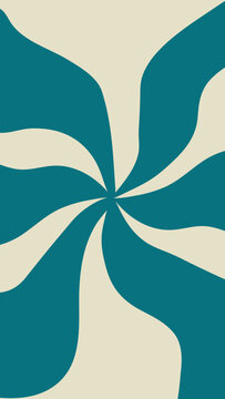 Vintage psychedelic abstract swirl vector backdrop for trendy packaging social media backgrounds and apparel prints.