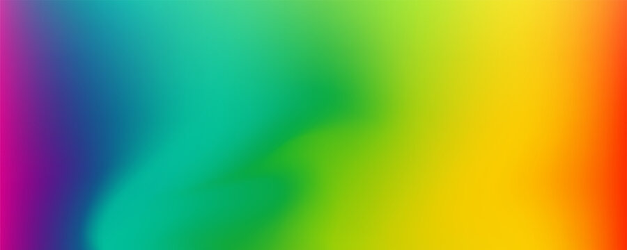 Abstract vibrant spectrum rainbow mesh gradient background with smooth transitions of multi color tones. Vector illustration