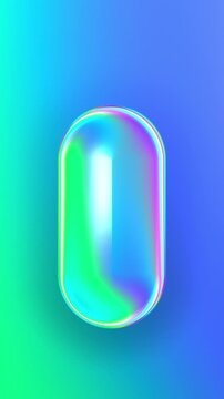 Blue Purple Magenta Liquid Glass Gradient Motion Background, Smooth Flowing Liquid Glass Animation Seamless Loop, 4K