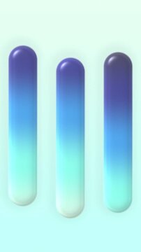 Cyan Blue Teal Liquid Glass Gradient Motion Background, Smooth Flowing Liquid Glass Animation Seamless Loop, 4K