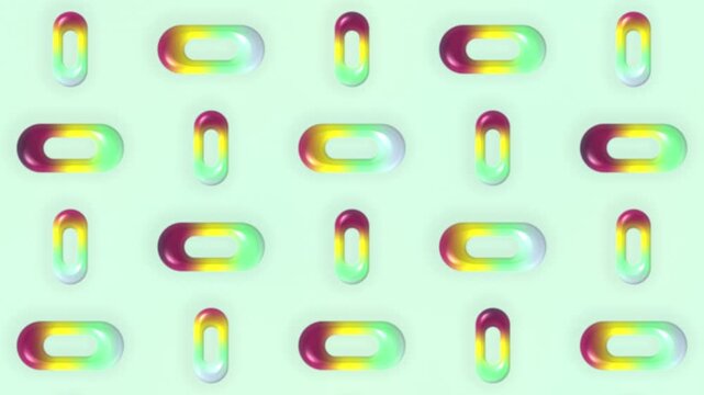 Green Yellow Pink Liquid Glass Gradient Motion Background, Smooth Flowing Liquid Glass Animation Seamless Loop, 4K