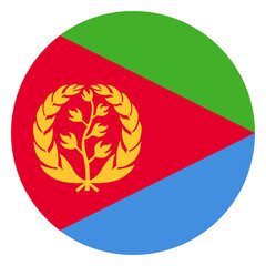 Fototapeta premium Circle Eritrea Flag African Country