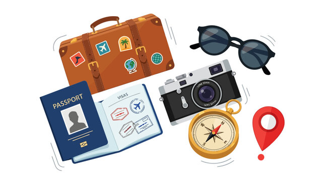 Essential Travel Gear Packed for an Adventure Abroad Capturing Memories