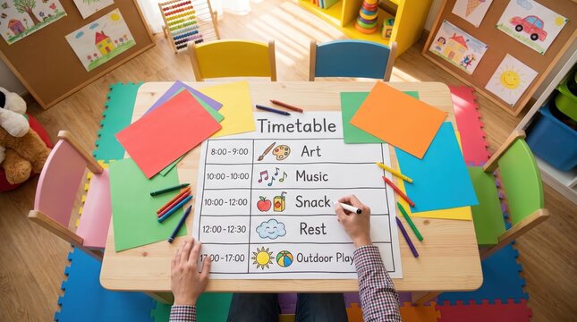 Summer Childcare Activity Schedule for Kids