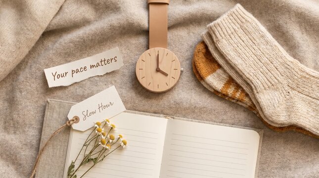 Cozy Flat Lay for International Self Care Day