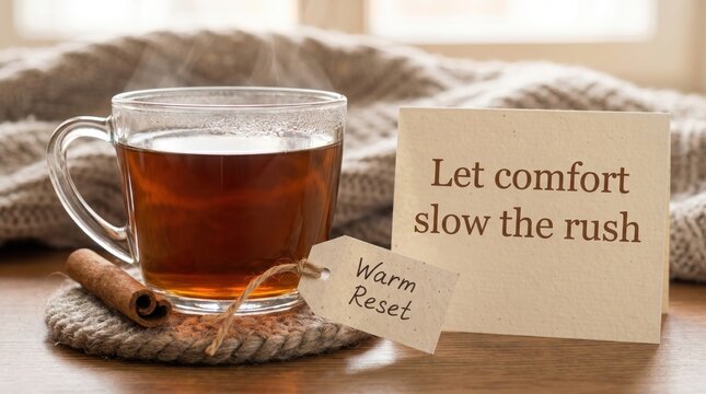 Warm Herbal Tea for International Self Care Day