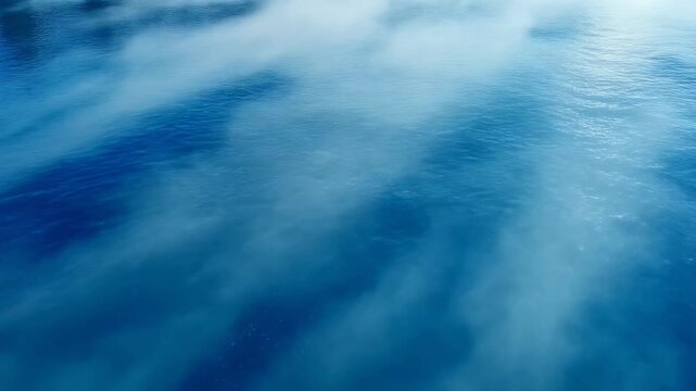 Misty Blue Water Surface 4K Generative AI