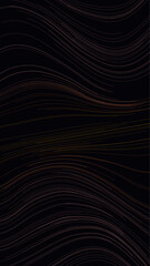 Naklejka premium Abstract fluid streamline background with flowing red orange yellow lines