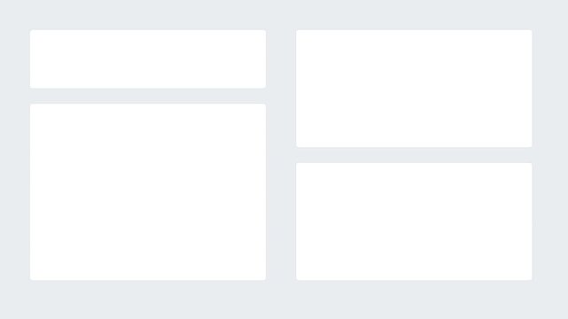 Minimalist animation 4k white ui layout template for web and app clean blank interface frames for digital presentation and mockup projects