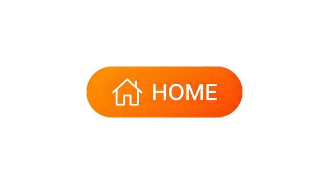 Modern home button with house icon