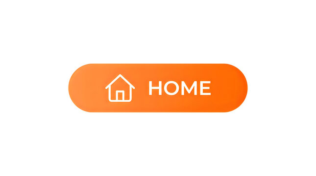 Modern home button with house icon