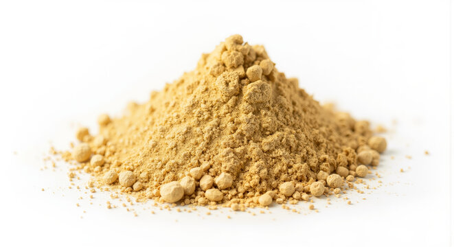 Heap of turmeric powder a vibrant yellow spice commonly used in cooking and traditional medicine for its flavor and health benefits.