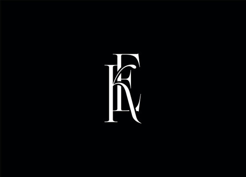 EK creative initial logo and letter logo