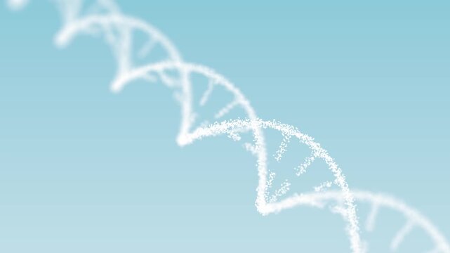 DNA Helix 3D Animation for Science, Genetics and Education