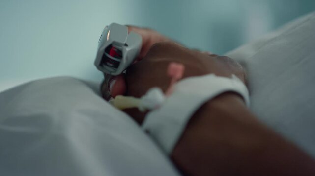 patient in hospital bed