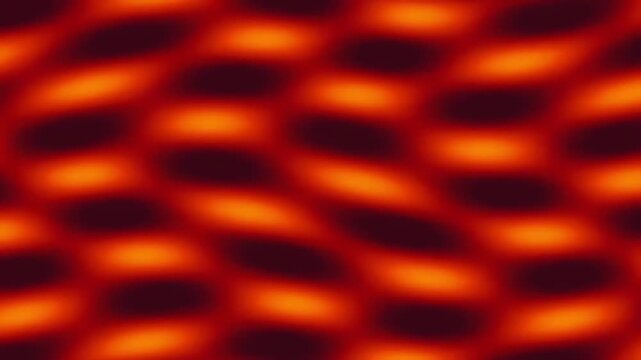 Vibrant orange and red pattern backgrounds.