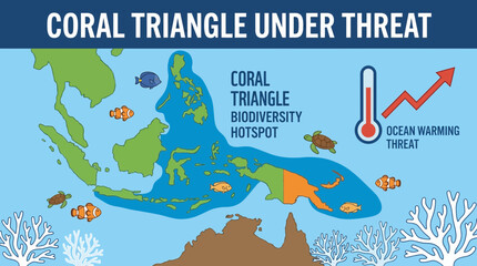 Coral Triangle Biodiversity Hotspot Threatened by Ocean Warming © Bima