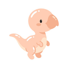 Baby Dinosaur Illustration in Cute Kawaii Cartoon Style © Felipe