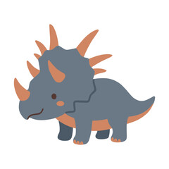 A creative paper-cut style dinosaur illustration, perfect for children's design. © Felipe