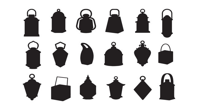 Flat lay composition of brown leather handbags and purses