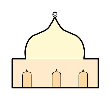 vector illustration of a mosque
