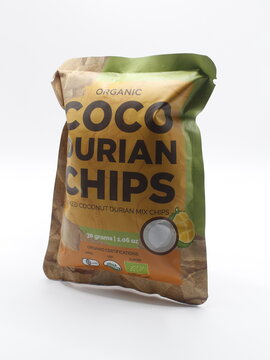 Healthy options organic coco durian chips in Manila, Philippines