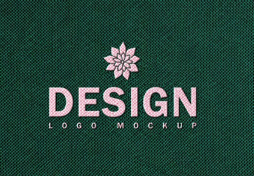 Knitted Fabric Logo & Text Effect