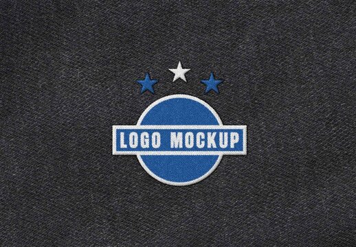 Embroidered Badge Logo & Text Effect