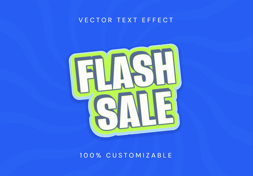 Flash Sale Typography Text Effect