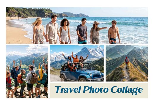 Travel Photo Collage Effect