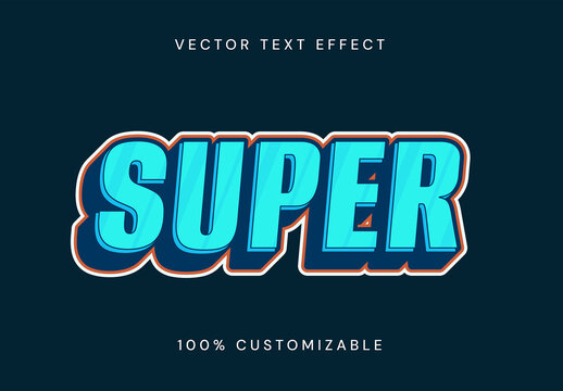 Super Vector Text Effect
