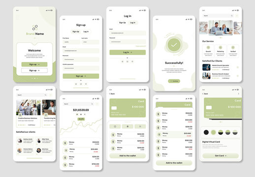 Mobile Banking App UI Kit for Fintech Application