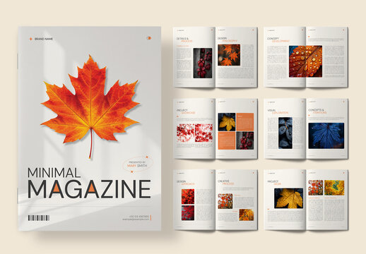 Minimal Magazine With Clean Portfolio Style